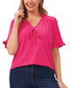 Willa Ruffled Knit Top - thumbnail
