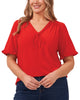 Willa Ruffled Knit Top - thumbnail