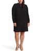 Karina Pleated Keyhole Dress - thumbnail