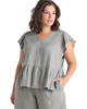 Londyn Flutter Sleeve Top - thumbnail
