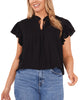 Gia Flutter Sleeve Top - thumbnail