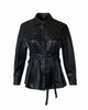 Wrenley Faux Leather Shacket - thumbnail