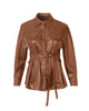 Wrenley Faux Leather Shacket - thumbnail
