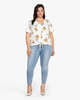 Josephine Tie-Front Flutter-Sleeve Top - thumbnail
