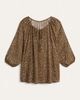 Gabrielle Drawstring Peasant Blouse - thumbnail