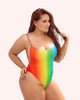 Rainbow Waves One Piece Swimsuit - thumbnail