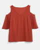 Arianne Cold-Shoulder Pleated Blouse - thumbnail
