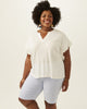 Leah Frilly Cotton Tee - thumbnail