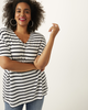 Emma V-Neck High-Low Tee - thumbnail
