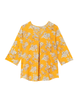 Eliss 3/4 Sleeve Woven Front Knit Back Blouse - thumbnail