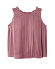 Esmeralda Sleeveless Front Pleat Tank - thumbnail