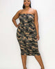 Ariana Camo Tube Dress - thumbnail