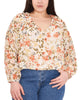 Charlotte Ruffle V-Neck Top - thumbnail