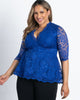 Linden Lace Peplum Top - thumbnail