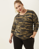 Ingrid Camo Crew Neck Top - thumbnail