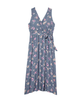 Vista Sleeveless Double V-Neck Elastic Waist Dress - thumbnail