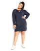 Rippled Shoulder Dress - thumbnail