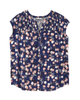Rylie Smocked Detail Cap Sleeve Top - thumbnail