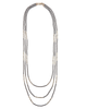 Davonna Layered Pearl Crystal Necklace - thumbnail