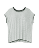 Teresa Scoop Neck Striped Tee - thumbnail