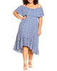 Dua Hi-Lo Off Shoulder Dress - thumbnail