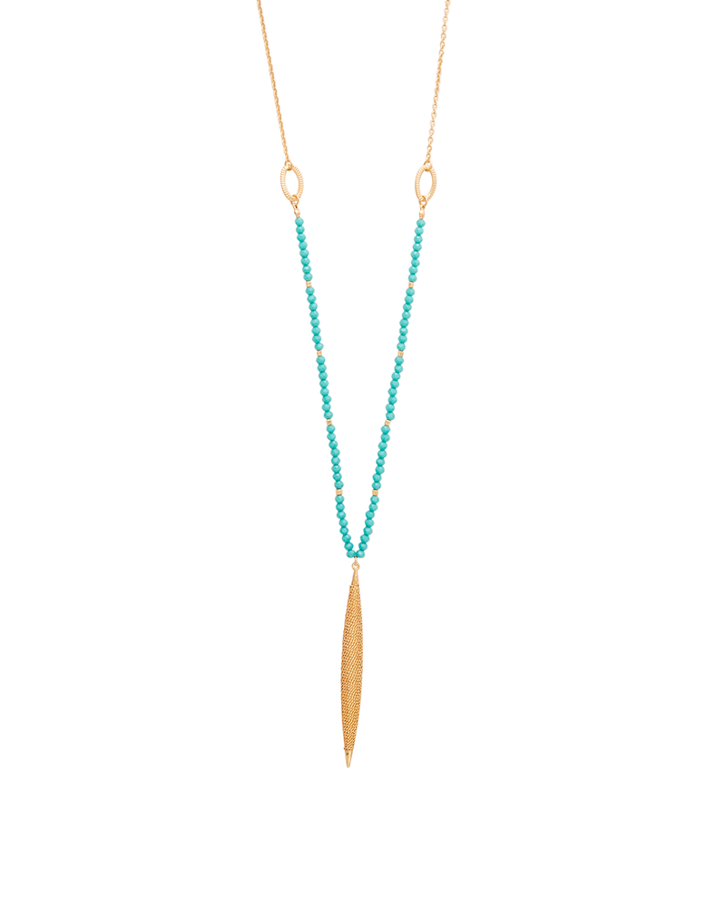 Oleta Necklace | Gold / Teal