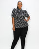 Minnie Polka Dot Tie Neck Blouse - thumbnail