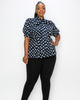 Minnie Polka Dot Tie Neck Blouse - thumbnail
