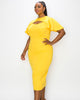 Millie Cutout Flutter Dress - thumbnail
