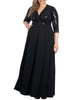 Paris Pleated Sequin Gown - thumbnail