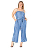 Vilma Tie Waist Wide Leg Jumpsuit - thumbnail