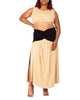 Julia Side Slit Flare Maxi Skirt - thumbnail
