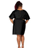 Miley Kimono Sleeve Cut Out Mini Dress - thumbnail