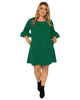 Tenley Balloon Sleeve Midi Dress - thumbnail