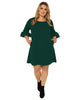 Tenley Balloon Sleeve Midi Dress - thumbnail