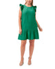 Penelope Flutter Sleeve Ruffle Dress - thumbnail