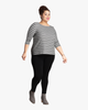 Sunny Striped Scalloped Tee - thumbnail