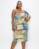 Wanda One Shoulder Midi Dress - thumbnail