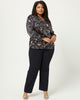 Amari Bracelet Sleeve Pleated Blouse - thumbnail