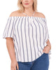 Emilia Striped Linen Blouse - thumbnail