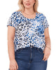 Isla Animal Print Top - thumbnail
