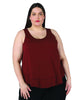 Aislinn Raw Edge Layered Hem Tank - thumbnail