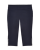 Annalie Zipper-Hem Pull-On Capri Pant - thumbnail