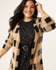 Alyssa Plaid Open-Front Cardigan - thumbnail