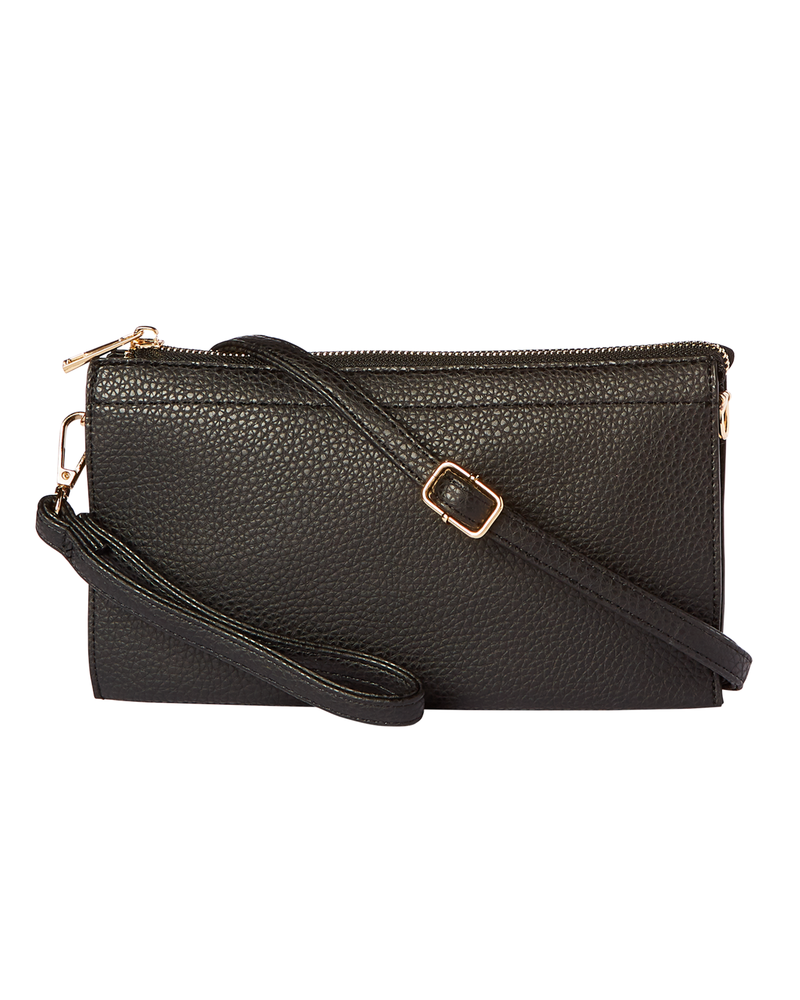 Zina Convertible Crossbody Bag | Black