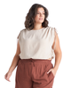 Meghan Drawstring Shoulder Top - thumbnail