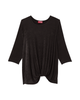 Tinsley 3/4 Sleeve Slinky Twist Hem Top - thumbnail
