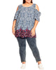 Stevie Cold Shoulder Frill Top - thumbnail