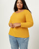 Ashley Ribbed Knit Sweetheart Neckline Top - thumbnail