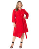 Leah Lantern Sleeve Dress - thumbnail